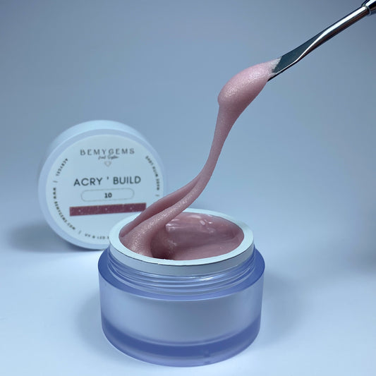 ACRY'BUILD 10 - Glitter Dark Nude TPO FREE