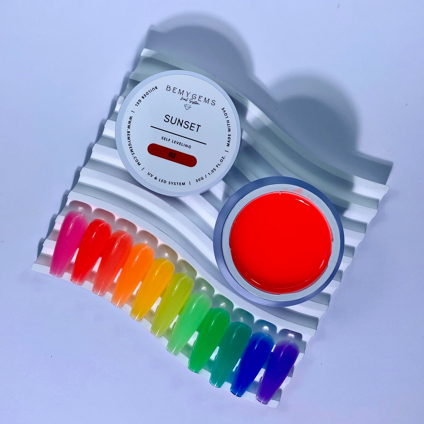 LOT DE 11 GELS SUNSET HEMA TPO FREE