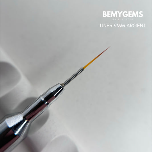 Pinceaux liner 9mm ARGENT