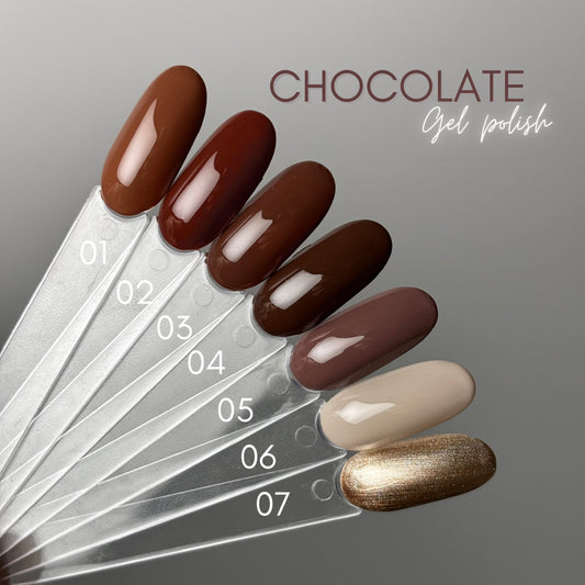 LOT DE 7 VERNIS CHOCOLATE