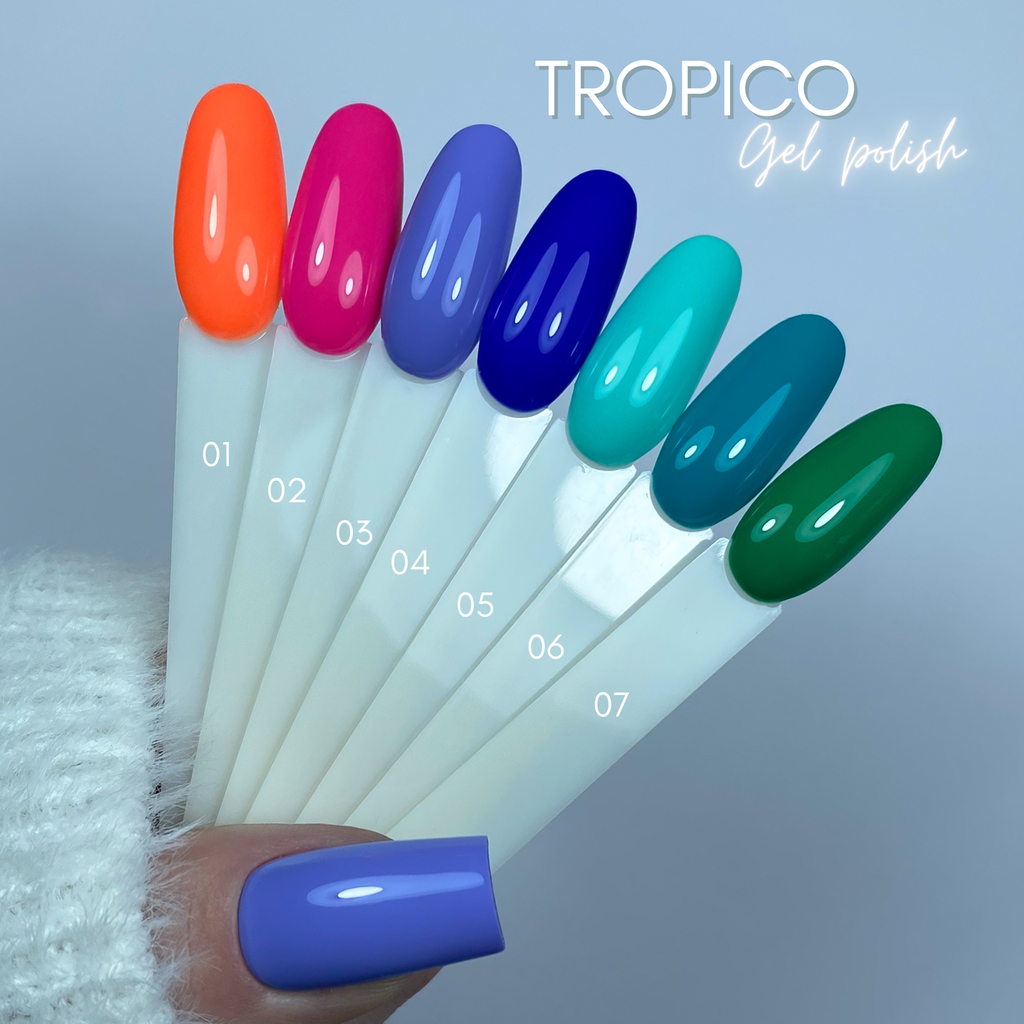 SET OF 7 TROPICO VARNISHES