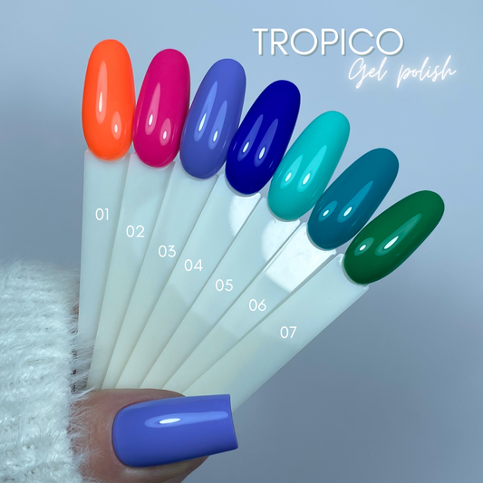 SET OF 7 TROPICO VARNISHES