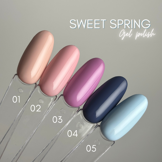 Lot de 5 vernis SWEET SPRING