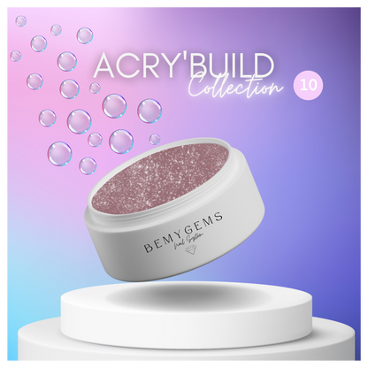 ACRY'BUILD 10 - Glitter Dark Nude