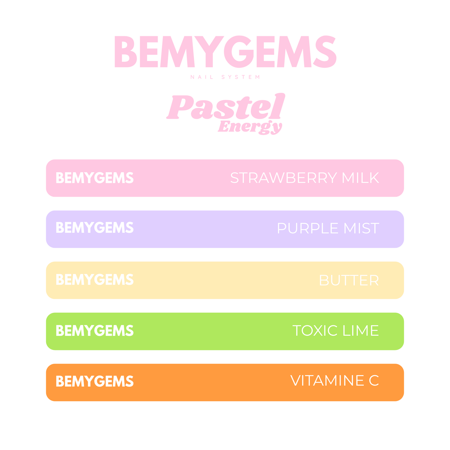 COLLECTION PASTEL ENERGY